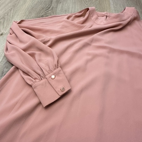 As U Wish Cold Shoulder Long Sleeve Dress Dusty Rose size M - Picture 6 of 8